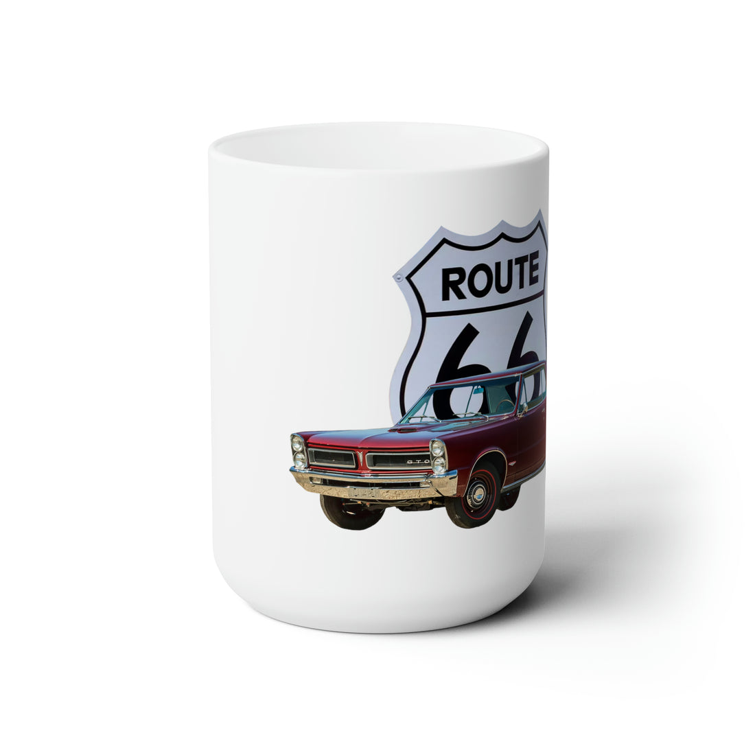 1965 GTO in our route 66 series Ceramic Mug 15oz