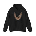 Light Gold Turbo Trans AM Logo Hoodie with kangaroo pocket and drawstring.