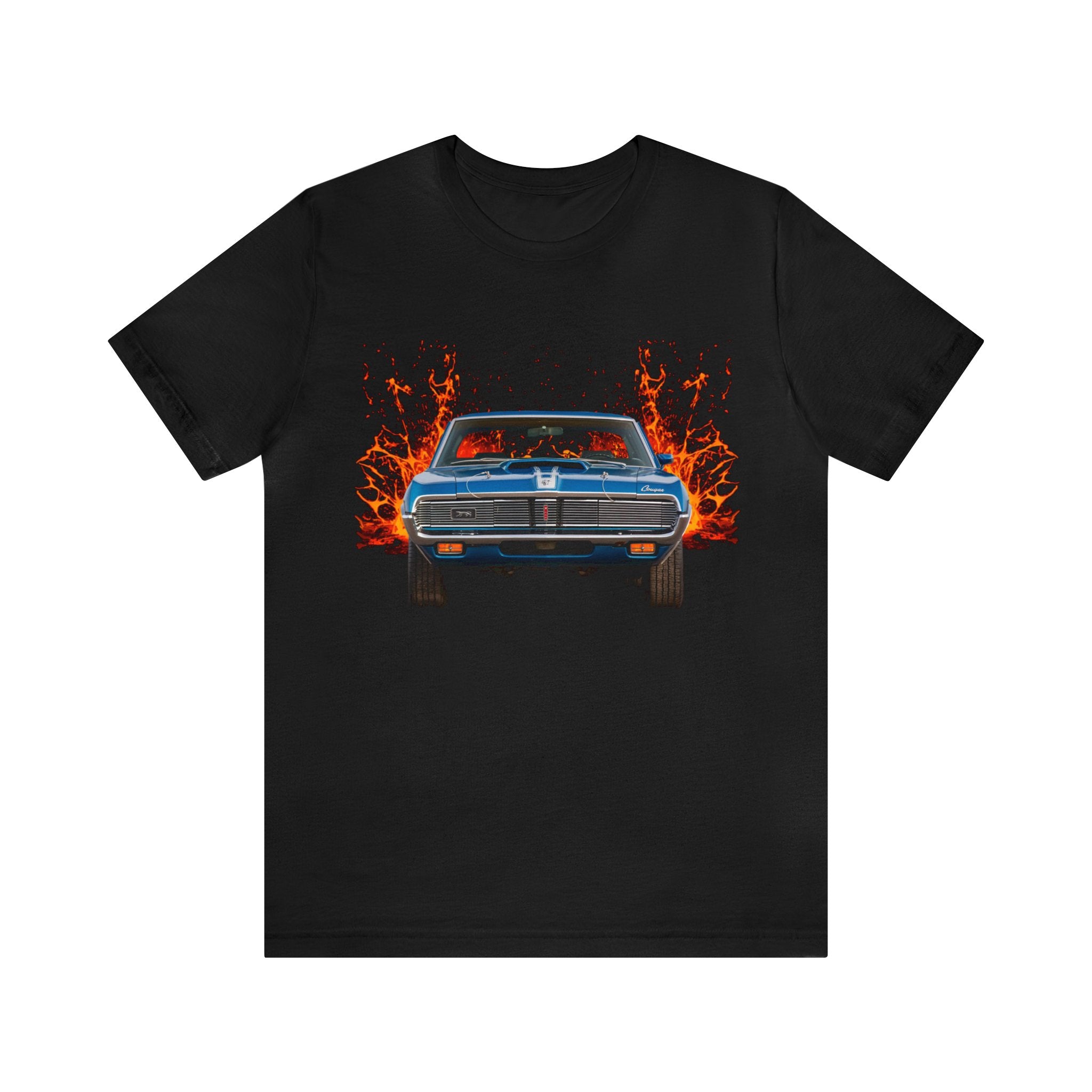 1969 Cougar XR7 in our lava series Short Sleeve Tee