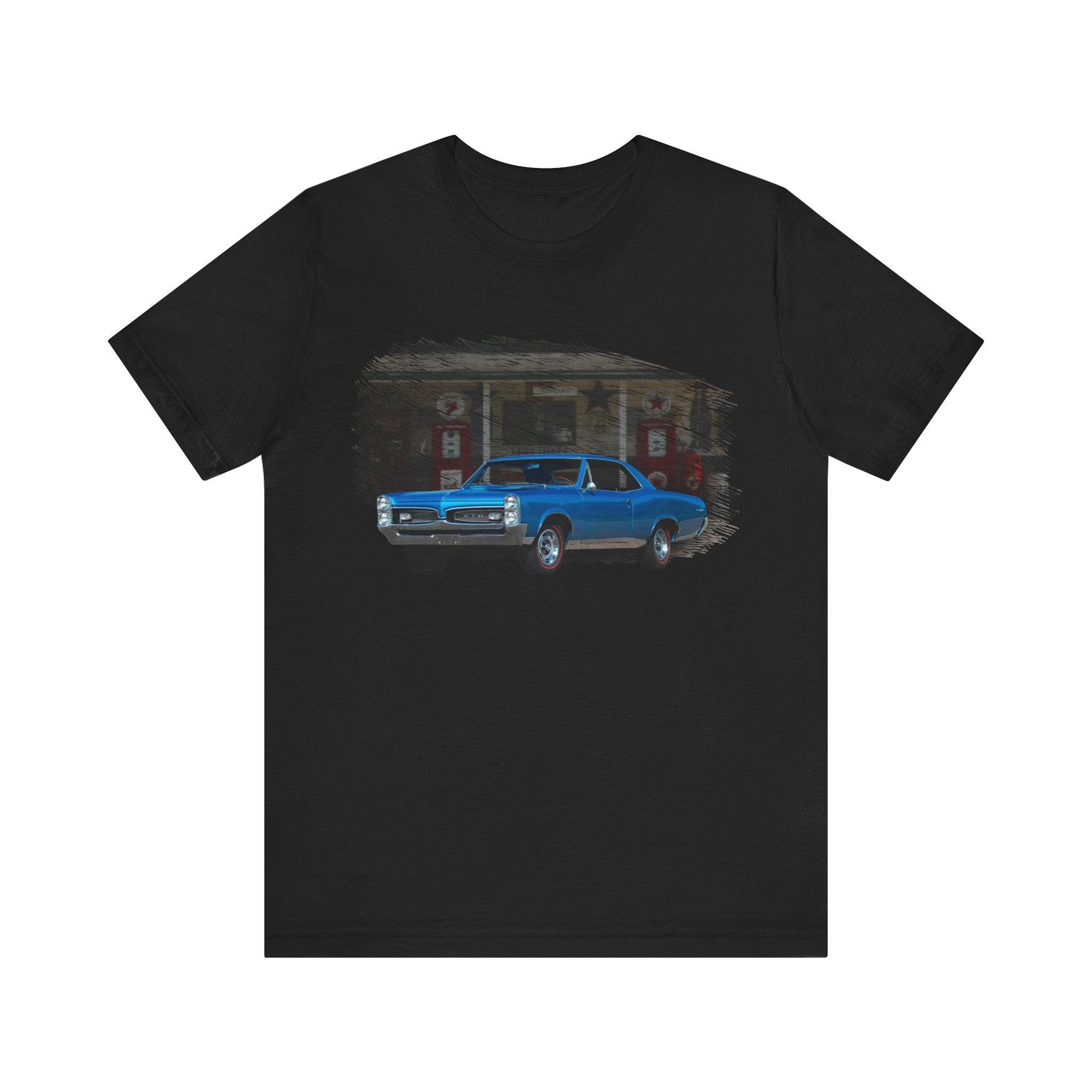 NEW 1967 GTO in our filling station series Short Sleeve T-Shirt