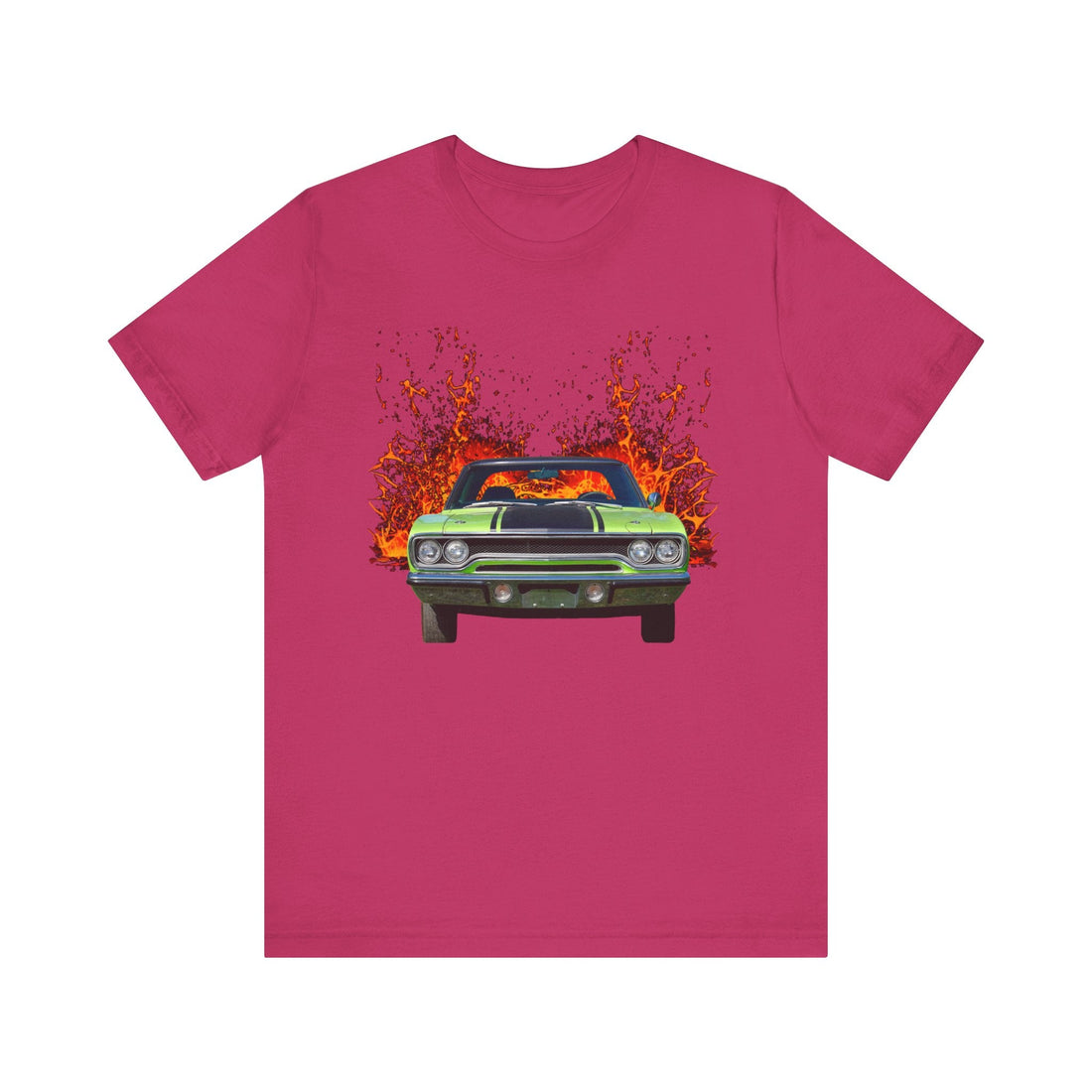 1970 Road Runner in lava series print on short sleeve tee.