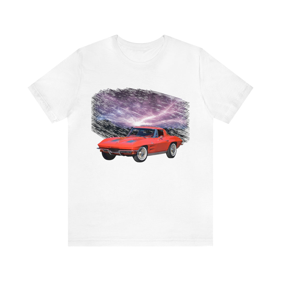 1963 Corvette in our lightning series Short Sleeve Tee