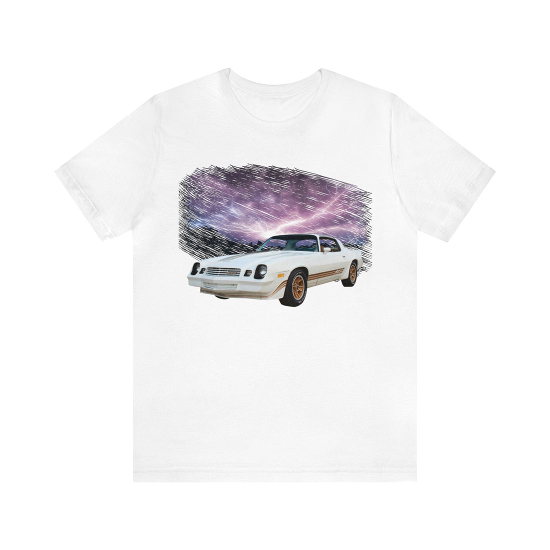 1981 Camaro Z28 in our lightning series Short Sleeve Tee