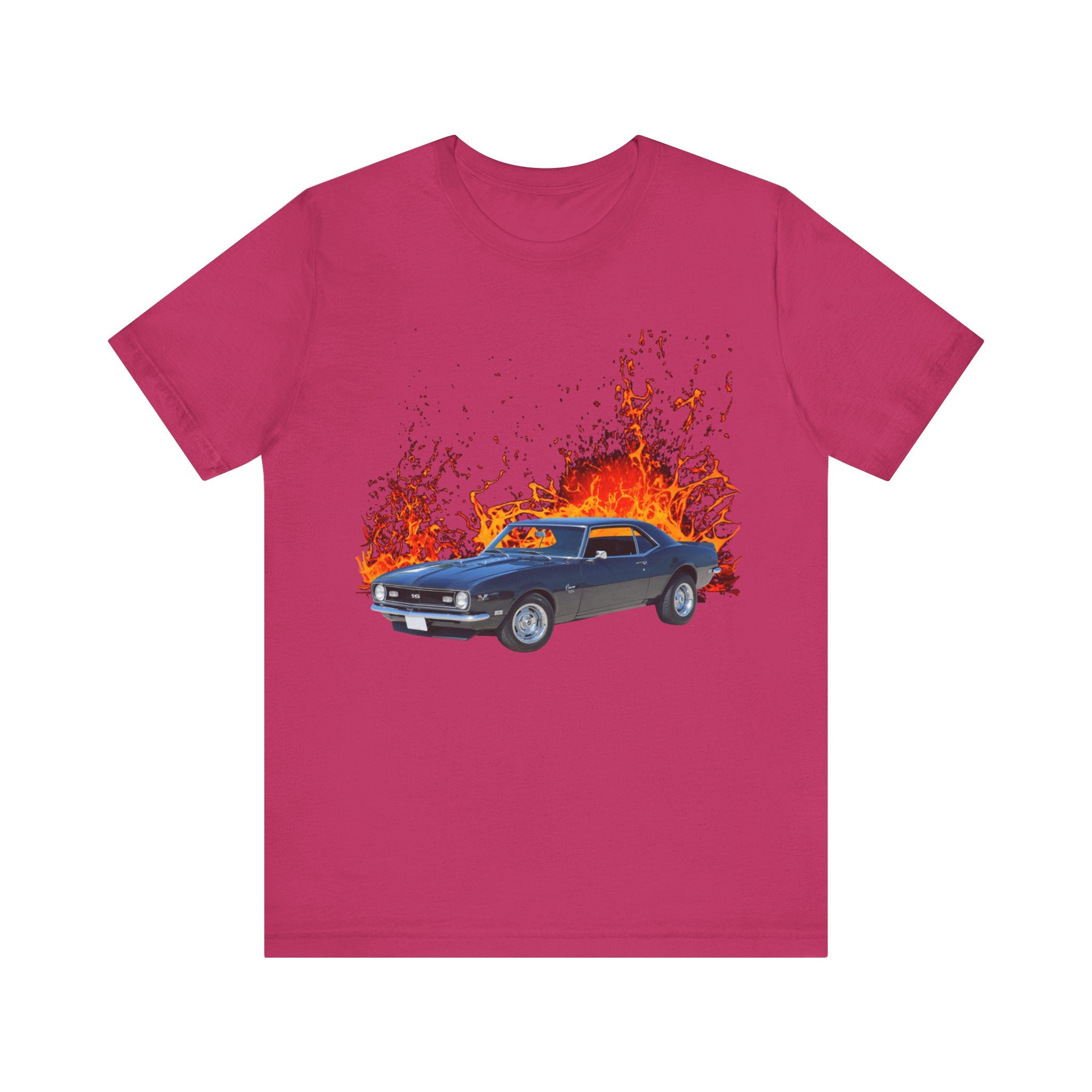 1968 Chevy Camaro in our lava series Short Sleeve Tee