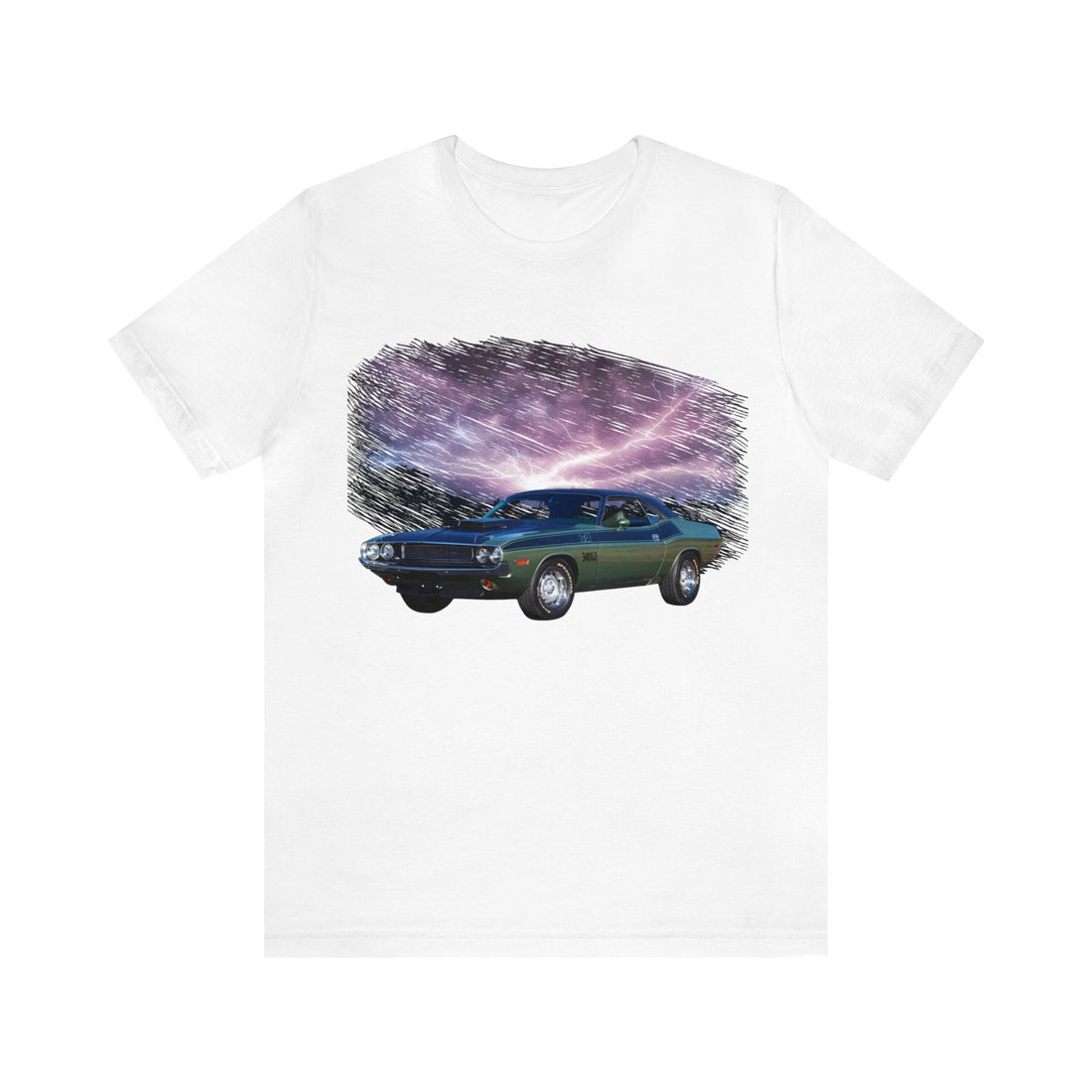 1970 Challenger TA in our lightning series Short Sleeve Tee