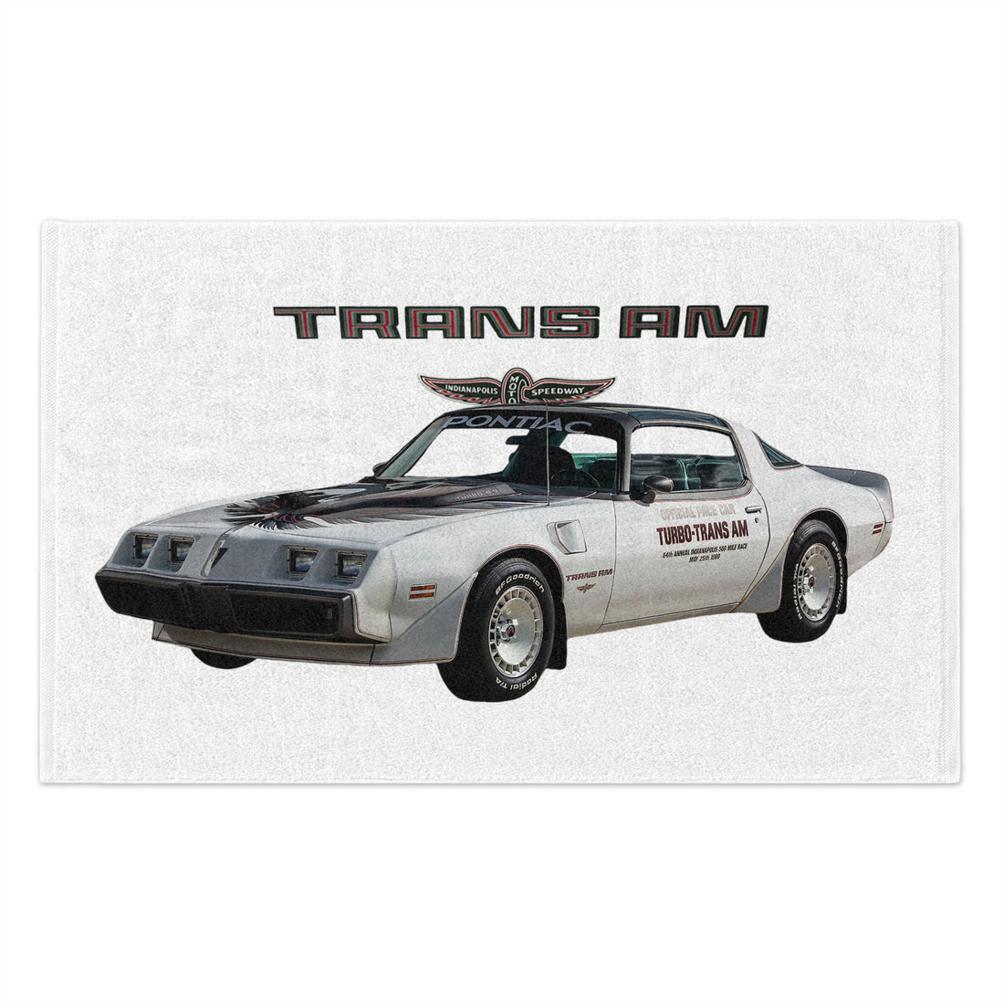 1980 Trans AM Pace Car Rally Towel, 11x18