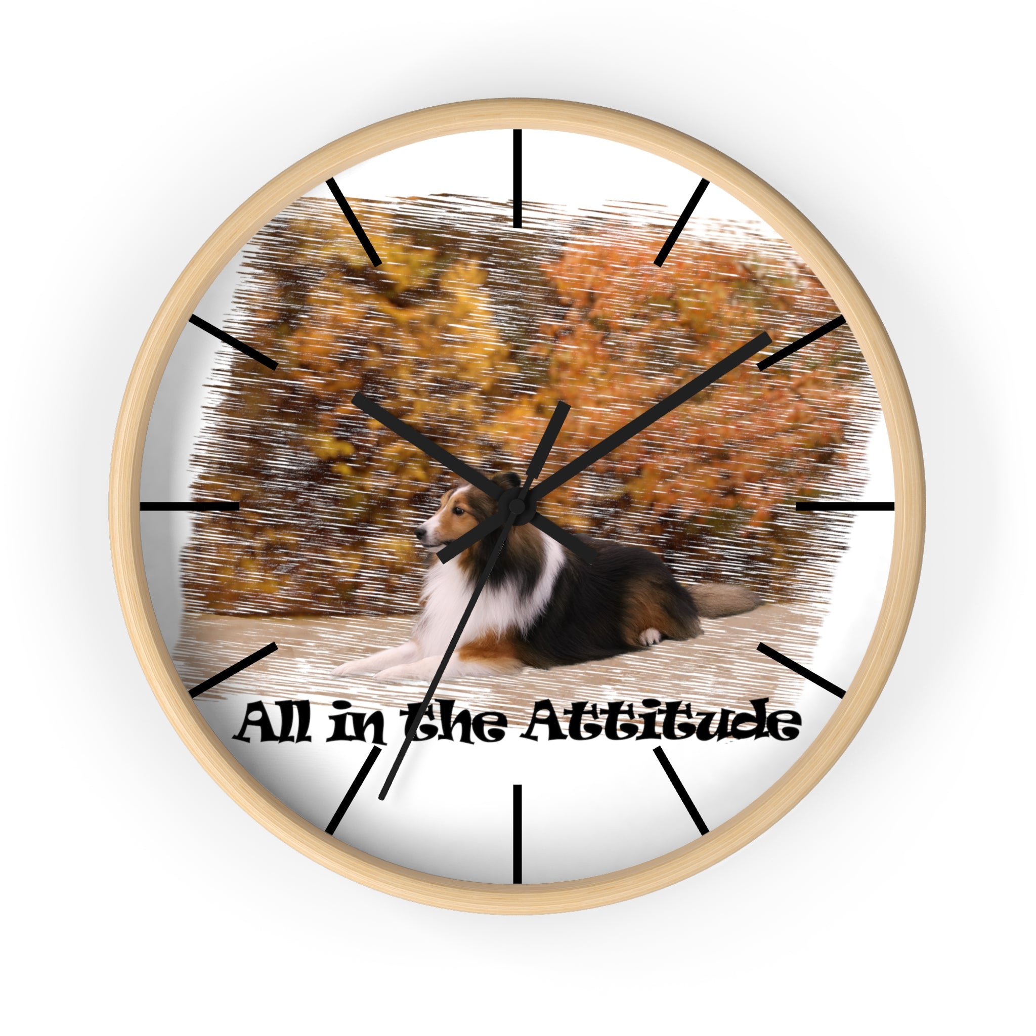 Sheltie 10" Wall clock