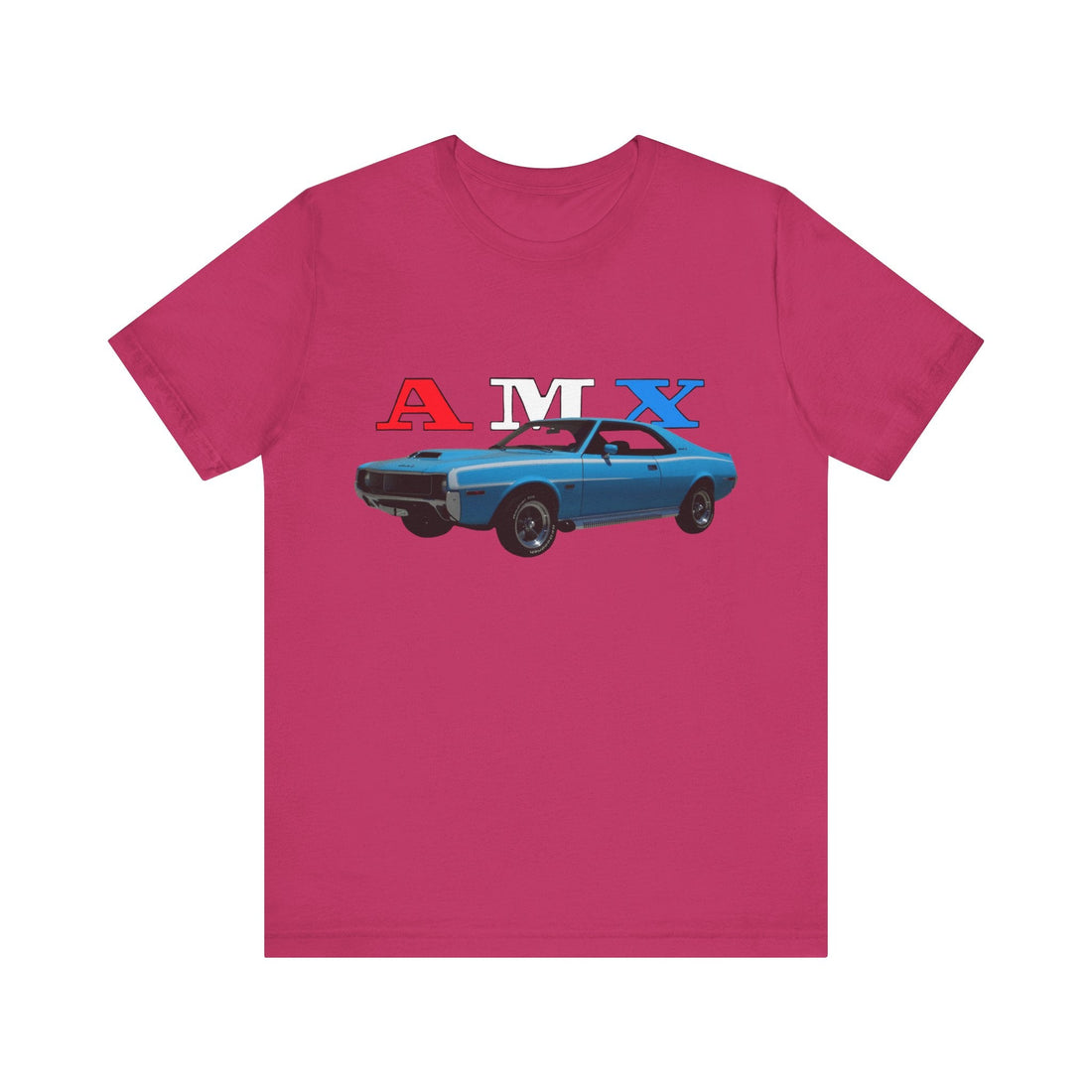 1970 AMX Short Sleeve Tee featuring classic car graphic on black background.