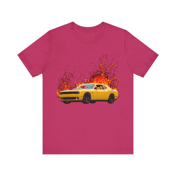 2017 Dodge Challenger Hellcat in our lava series Short Sleeve Tee