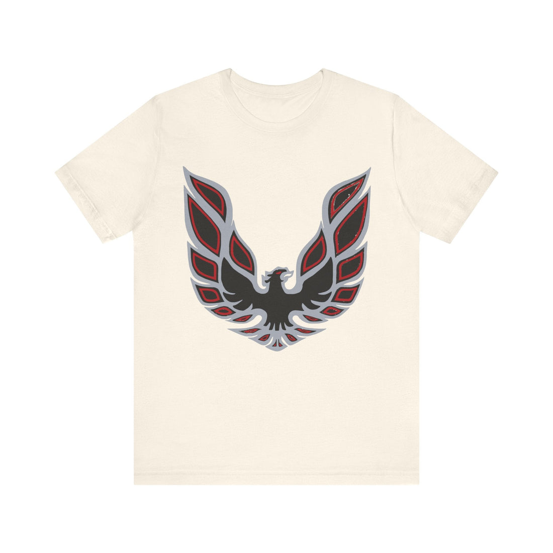 Pontiac Firebird Trans AM Logo Short Sleeve Tshirt featuring classic design on black fabric.