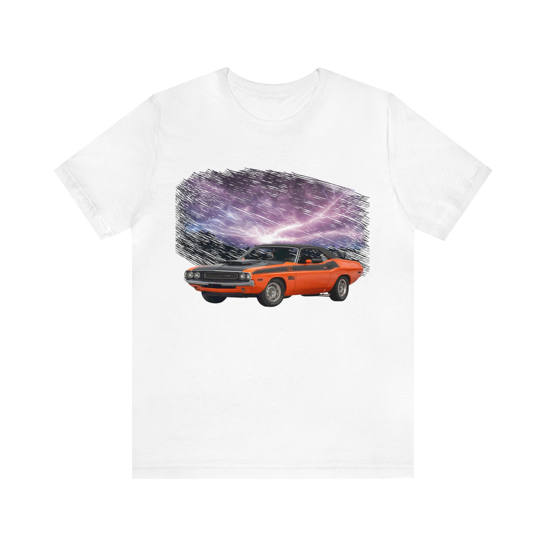 1970 Challenger TA in our lightning series Short Sleeve Tee