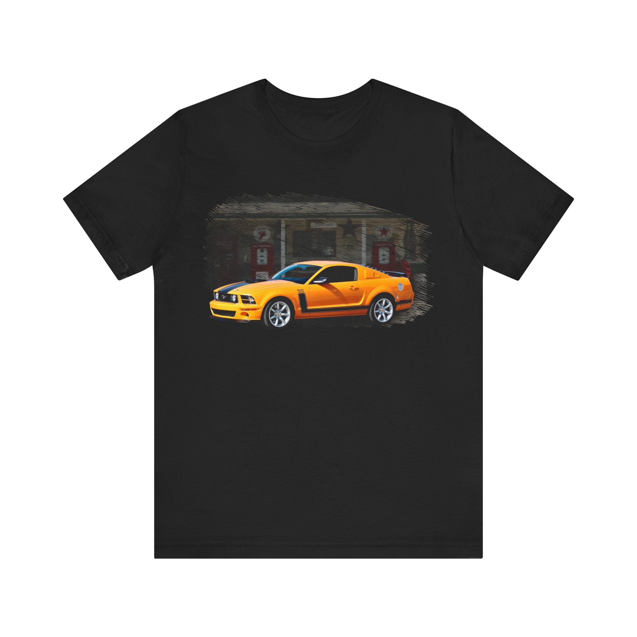 New 2007 Boss Mustang in our filling station series Short Sleeve T-Shirt