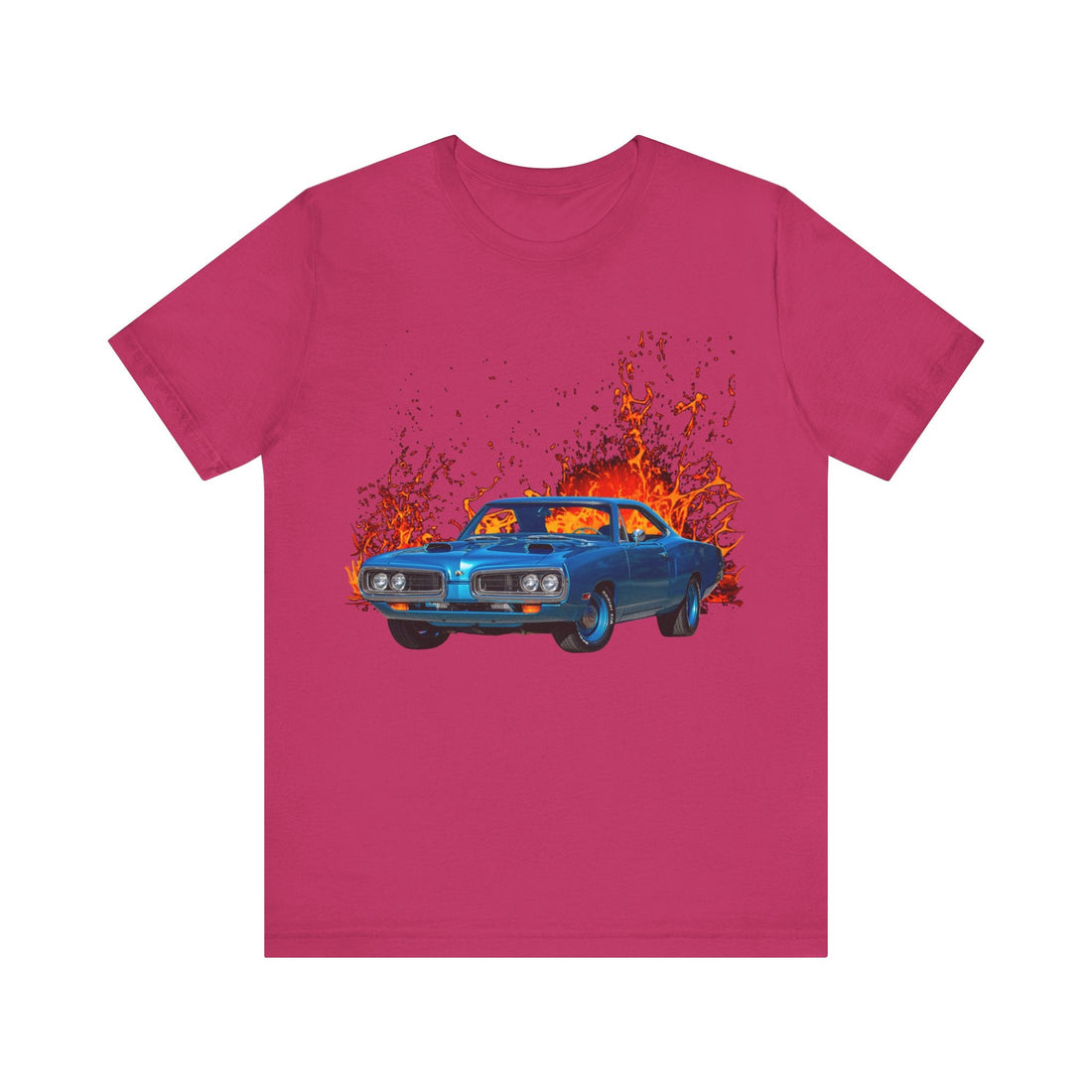 1970 Super Bee lava series short sleeve tee with vintage car graphic.