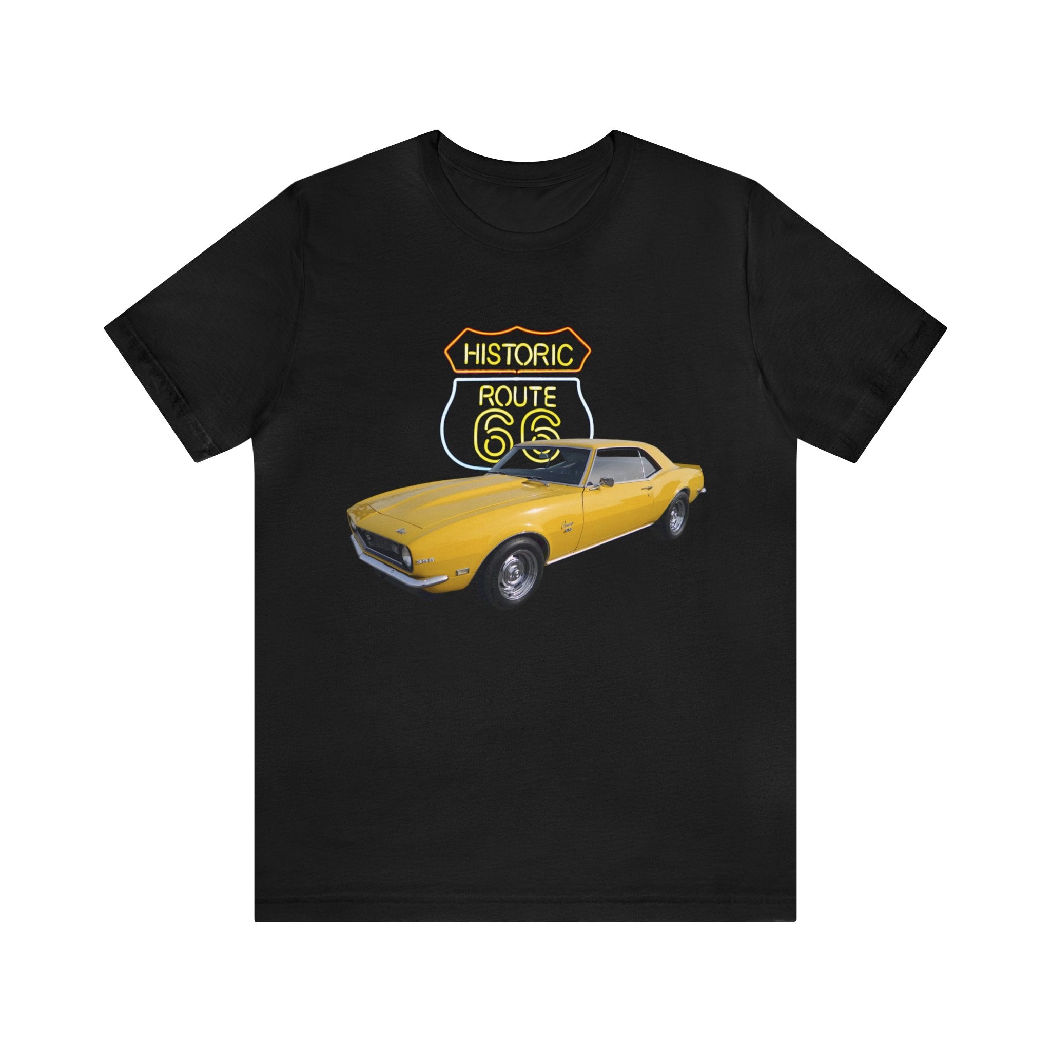 1968 Camaro in our route 66 series Short Sleeve Tee