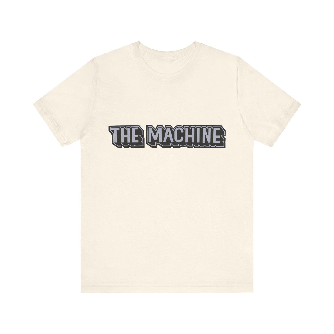 AMC Rebel "The Machine" Logo Short Sleeve Tee in black with bold text design.