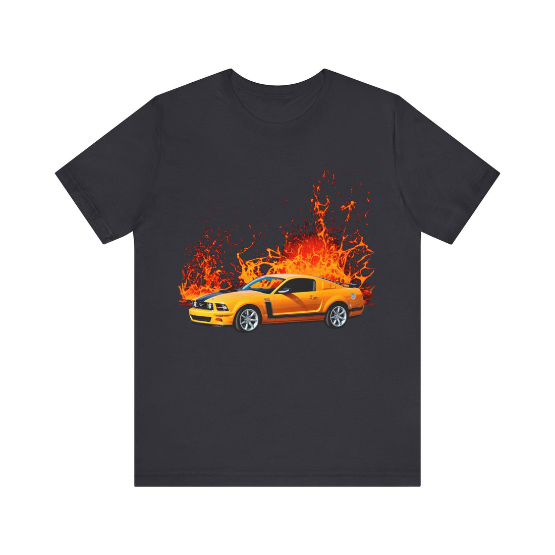 2007 Ford Boss Mustang in our lava series Short Sleeve Tee