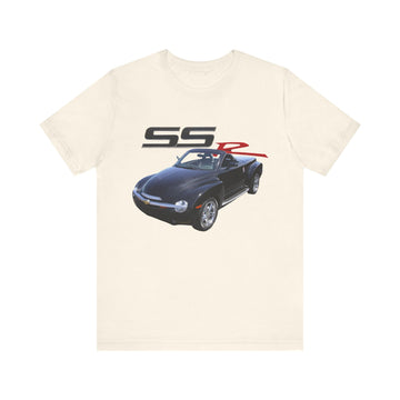 2004 Chevy SSR short sleeve tee with classic car graphic design.