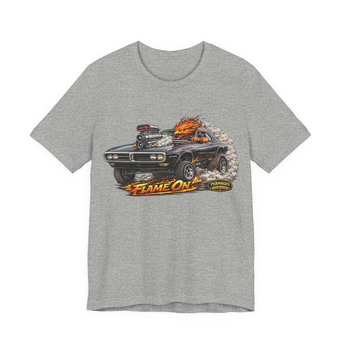 Outlaw Series “Flame On” 1968 Pontiac Firebird  Muscle Car T-Shirt