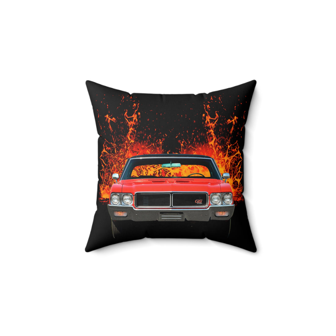 1970 Buick GS Gran Sport in our lava series Spun Polyester Square Pillow