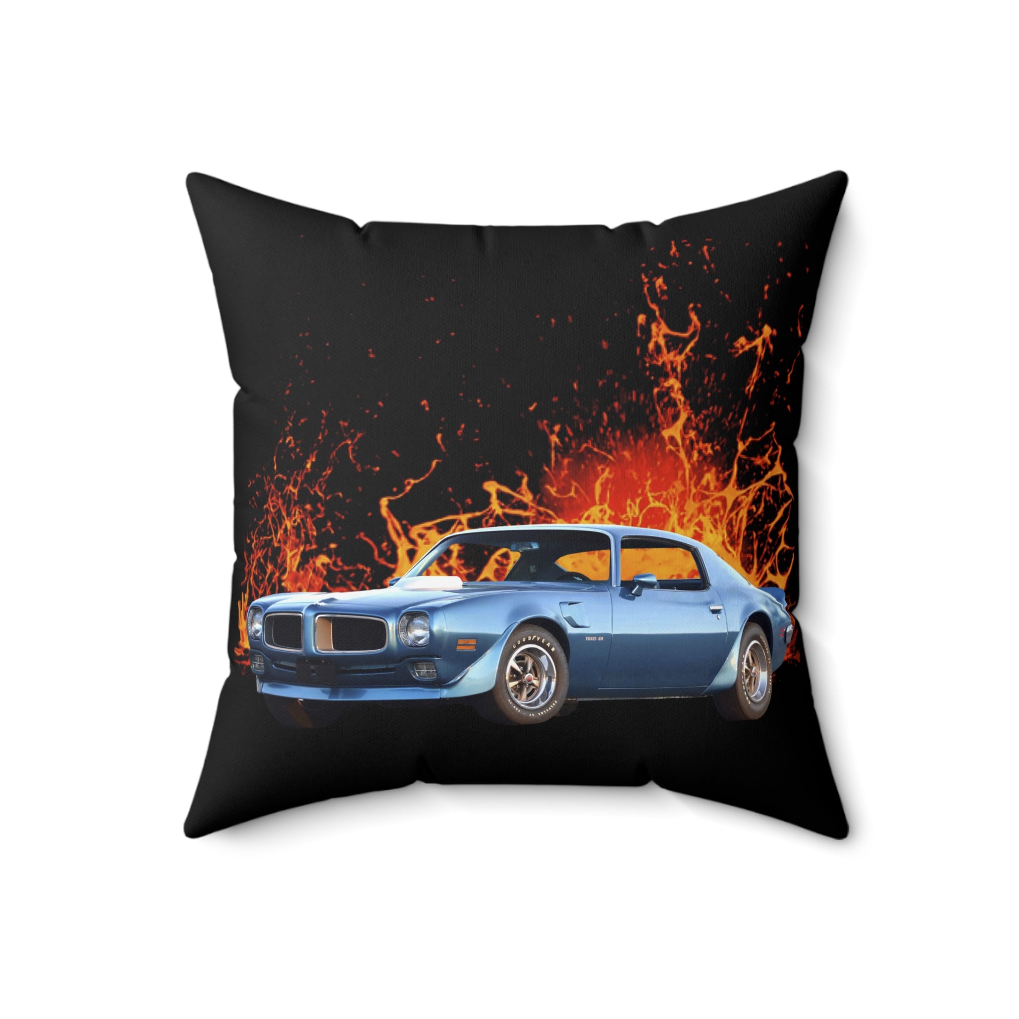 1970 Firebird Trans AM in our lava series Spun Polyester Square Pillow