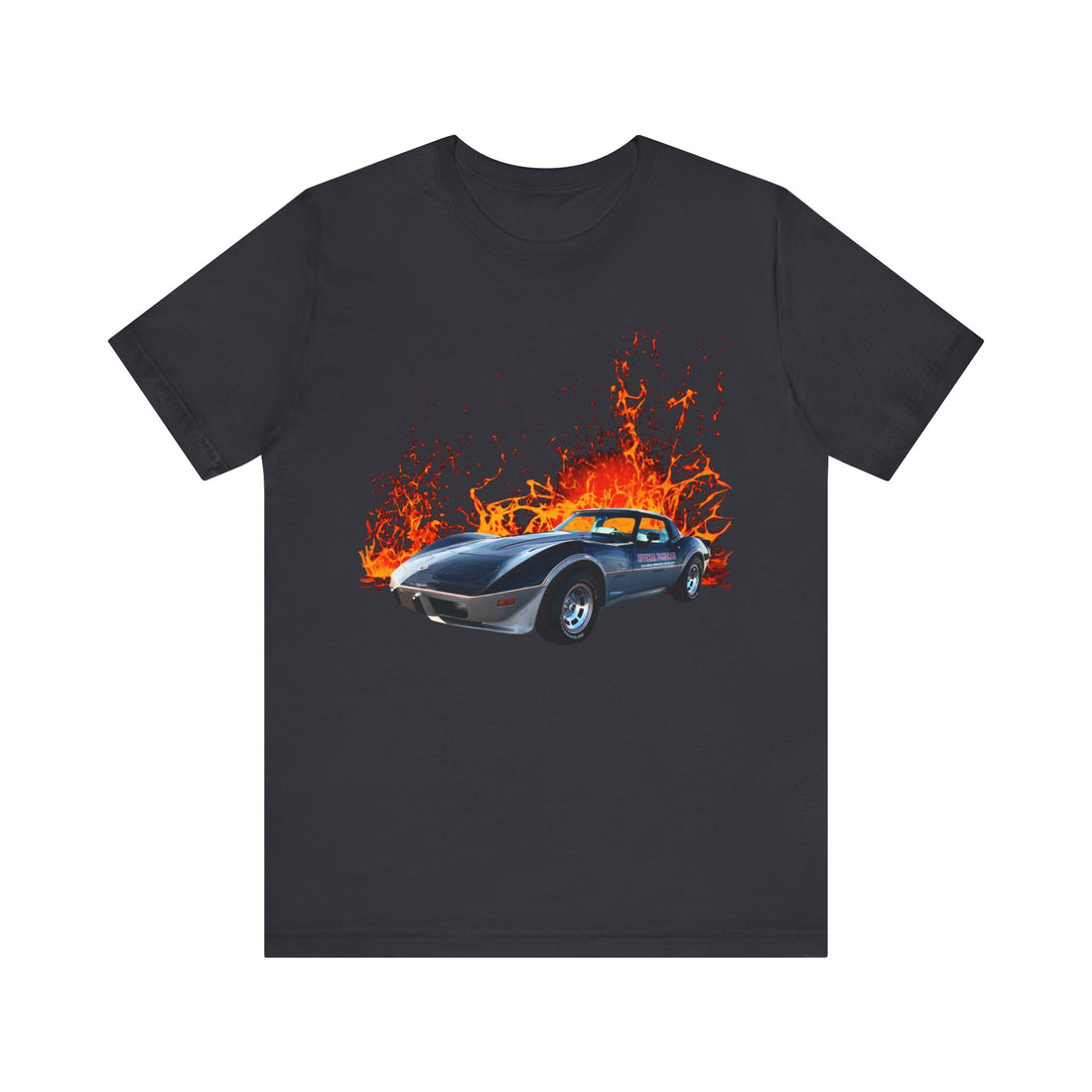 1978 Chevy Corvette Pace Car in our lava series Short Sleeve T