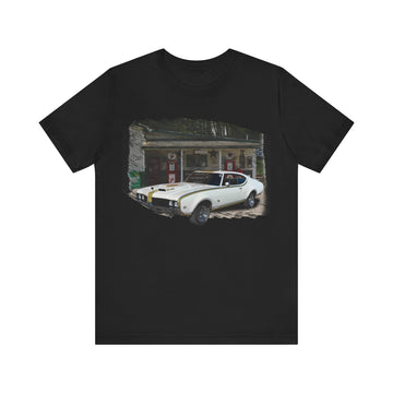 NEW 1969 Hurst Olds 442 in our filling station series Short Sleeve T-Shirt