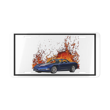 2004 Corvette Commemorative Edition in our lava series License Plate