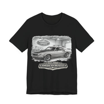 Garage Series – Its more than just a car!  Slightly Distressed 1969 Mustang Mach 1 Garage Series T-Shirt