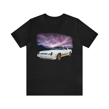 1981 Camaro Z28 in our lightning series Short Sleeve Tee