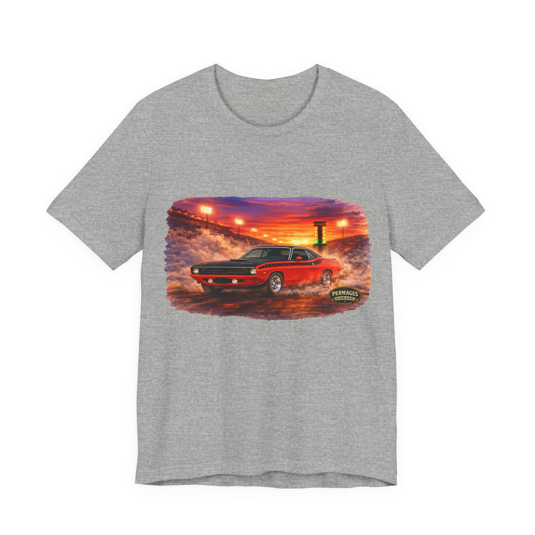 Nitro Series – High-Octane Classic  Drag Racing with Distressed 1970 AAR Cuda Nitro Series T-Shirt