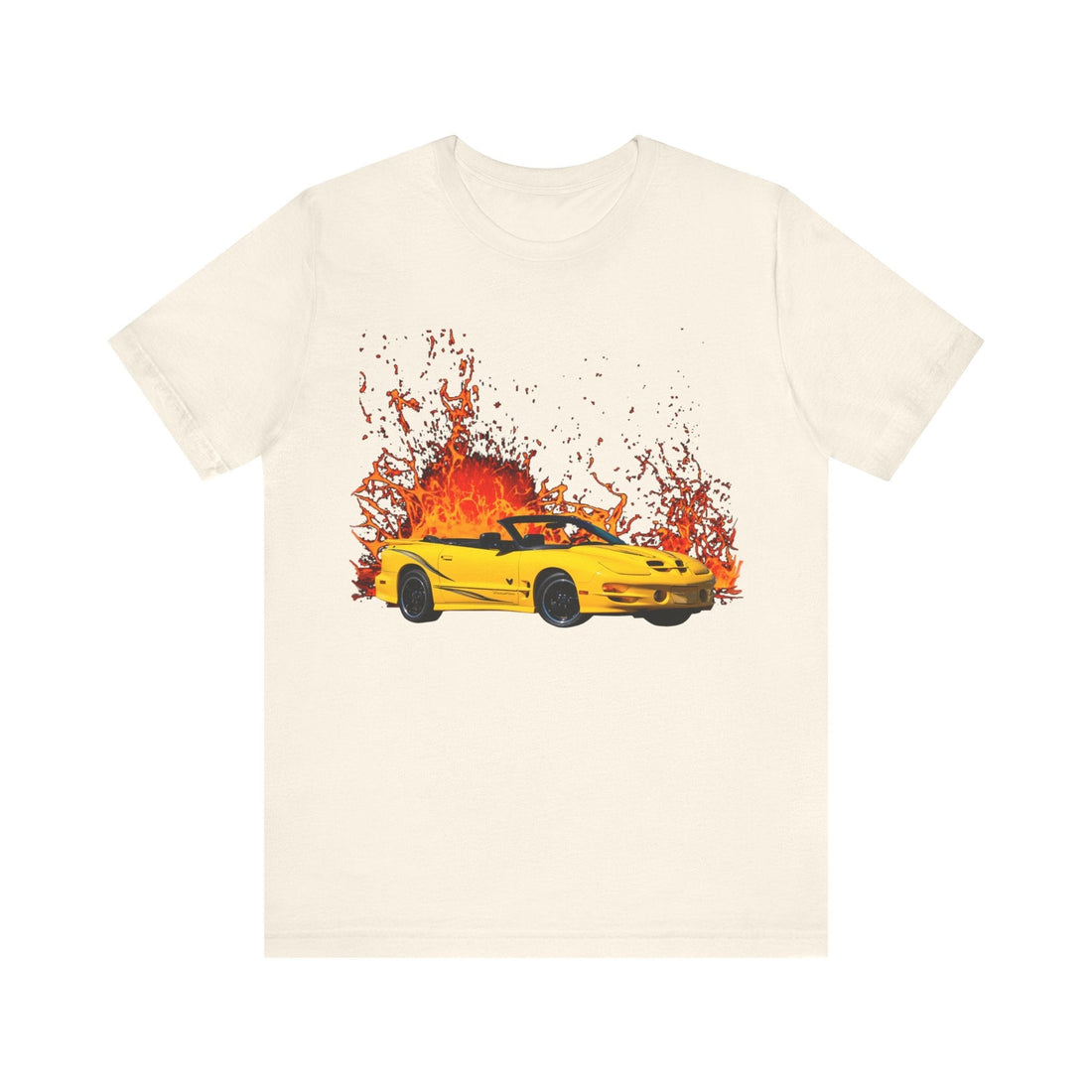 2002 Pontiac Trans AM Collectors Edition lava series short sleeve t-shirt with car graphic.