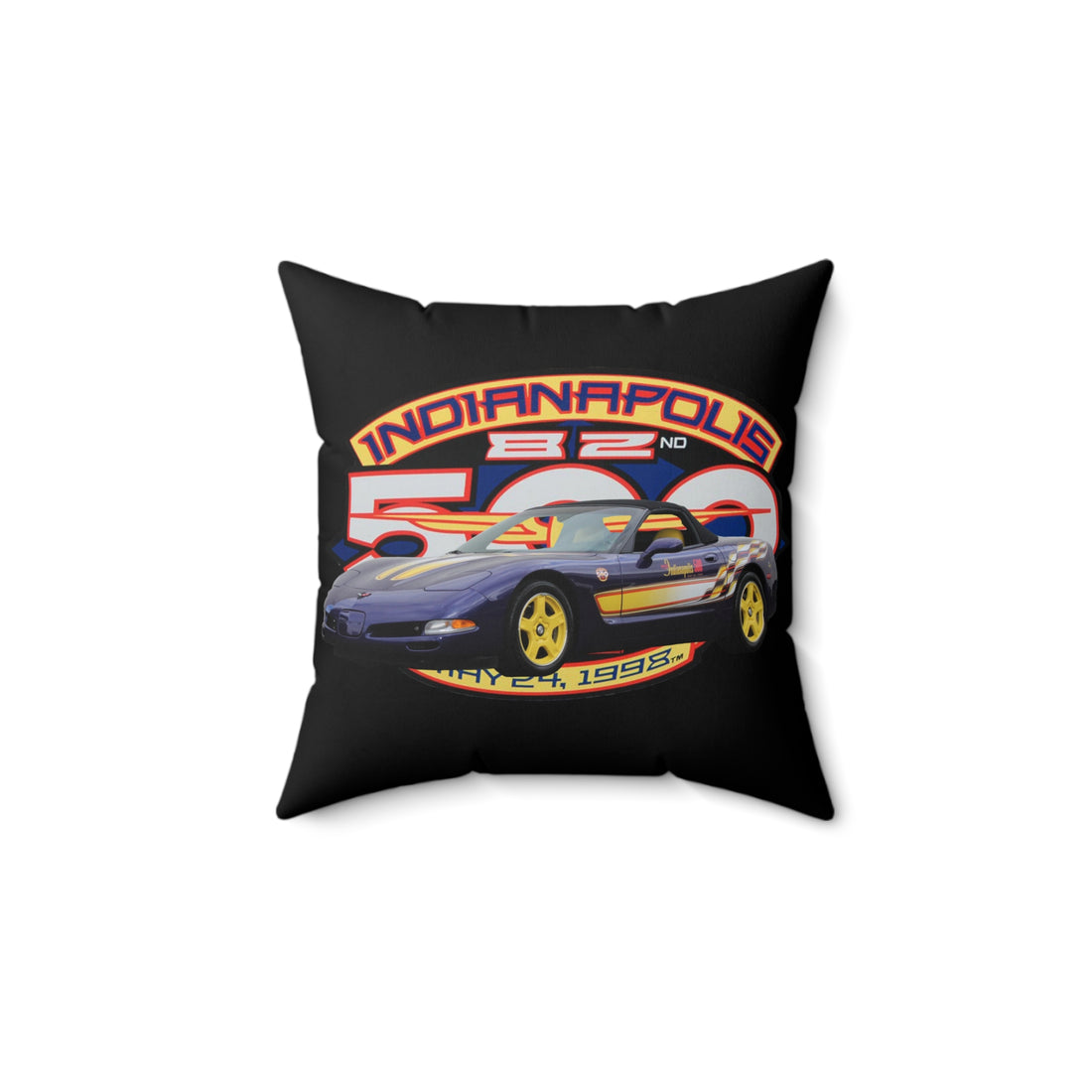 1998 Corvette Pace Car Spun Polyester Square Pillow