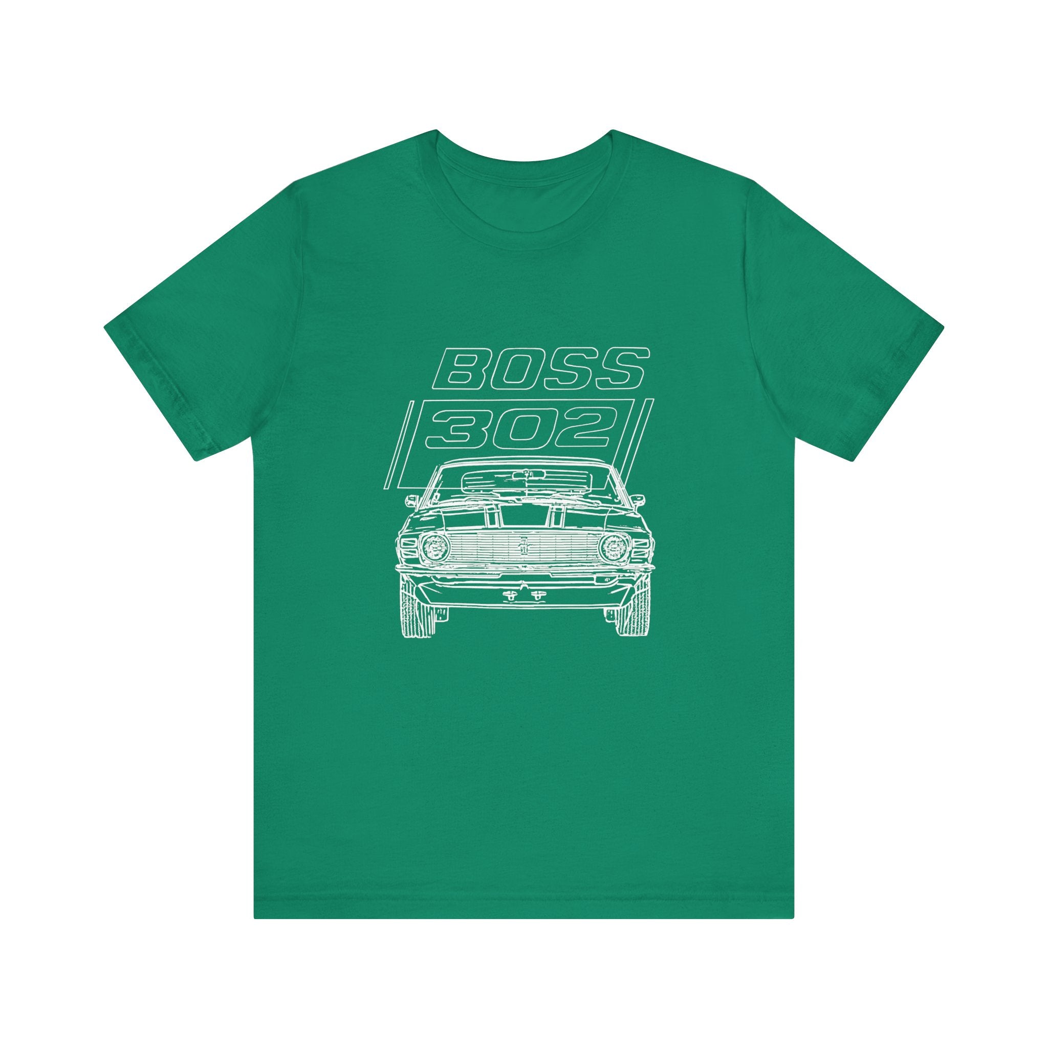 1970 Mustang Boss 302 in our sketch series Short Sleeve Tee
