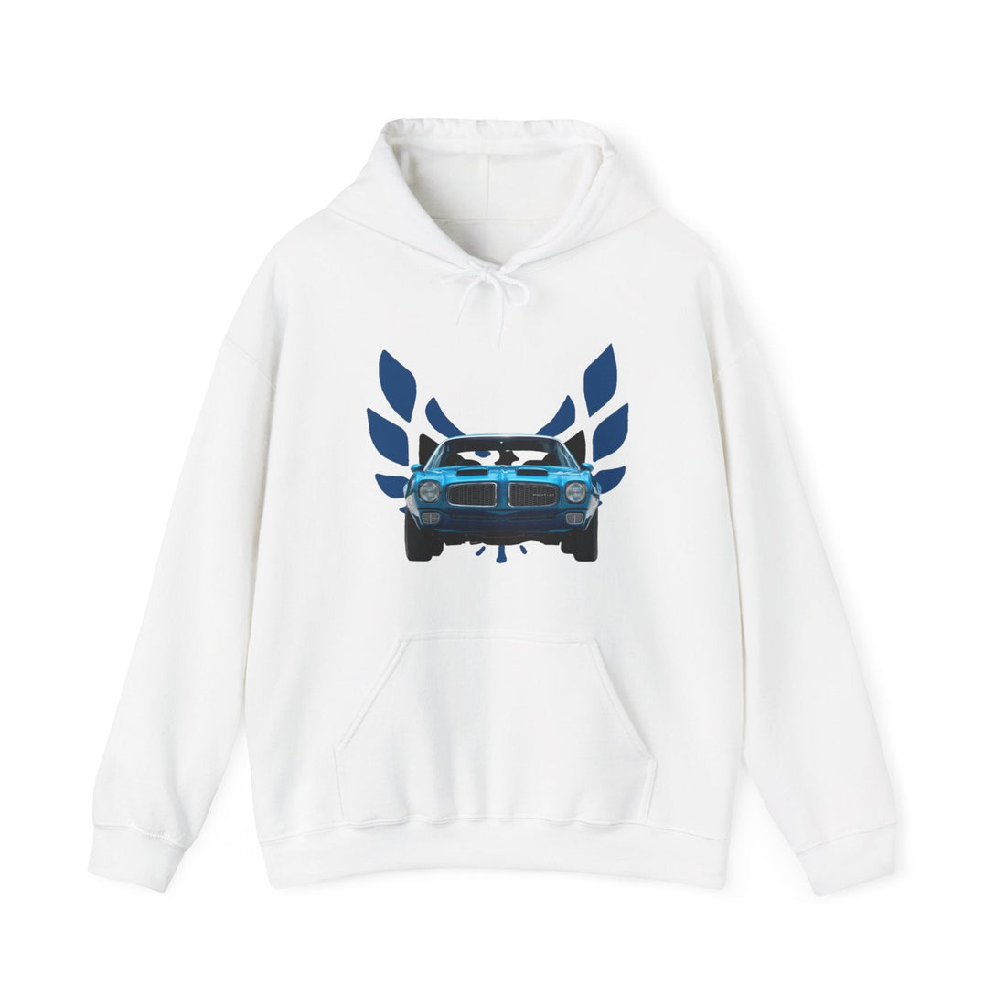 1972 Pontiac Formula Firebird Hoodie with vintage car design, unisex, heavy blend, cotton-polyester.