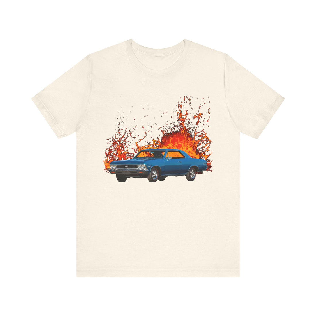 1966 Chevelle SS lava series short sleeve tee with classic car graphic.