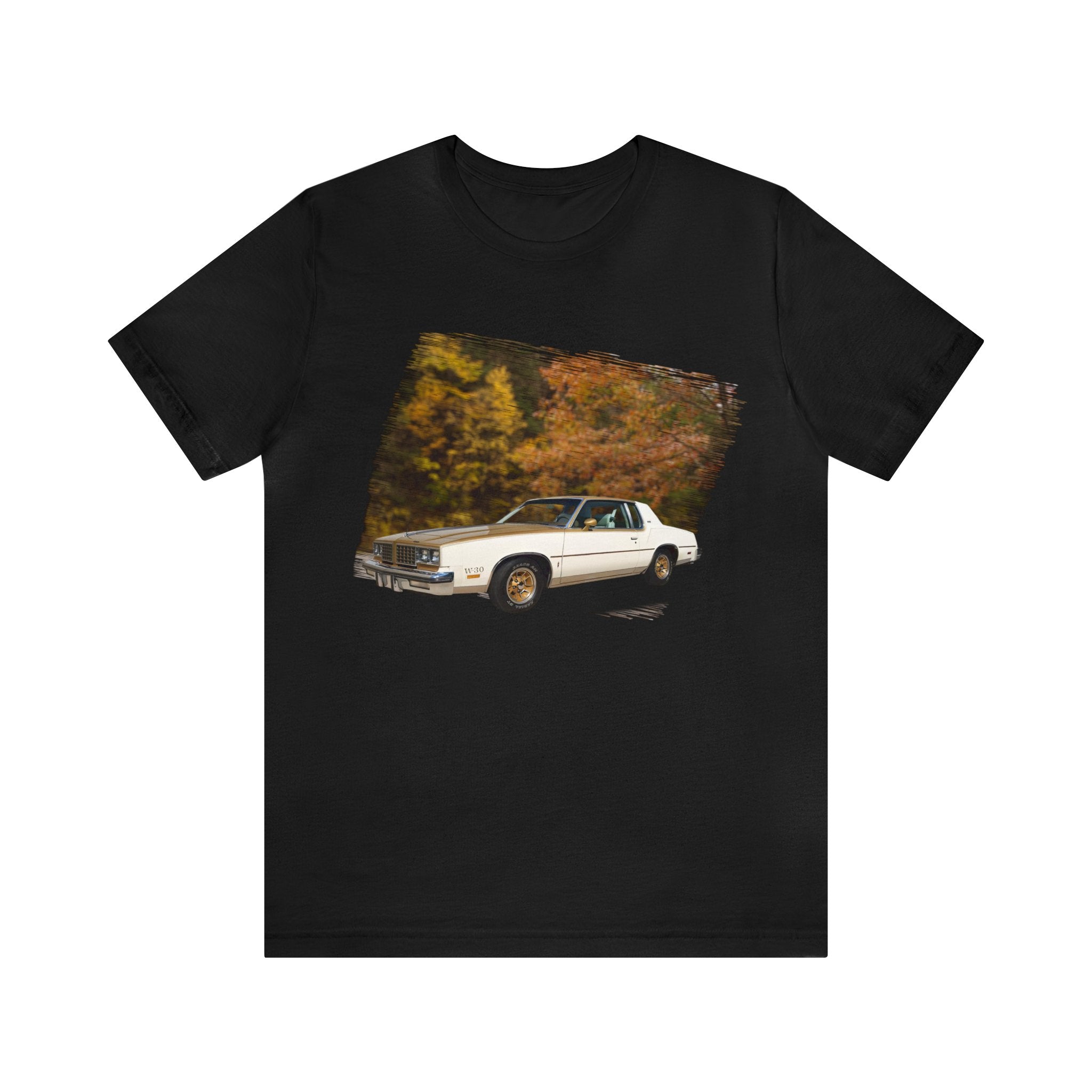 1980 Olds Cutlass 442 W-30 in our fall day series Short Sleeve Tee