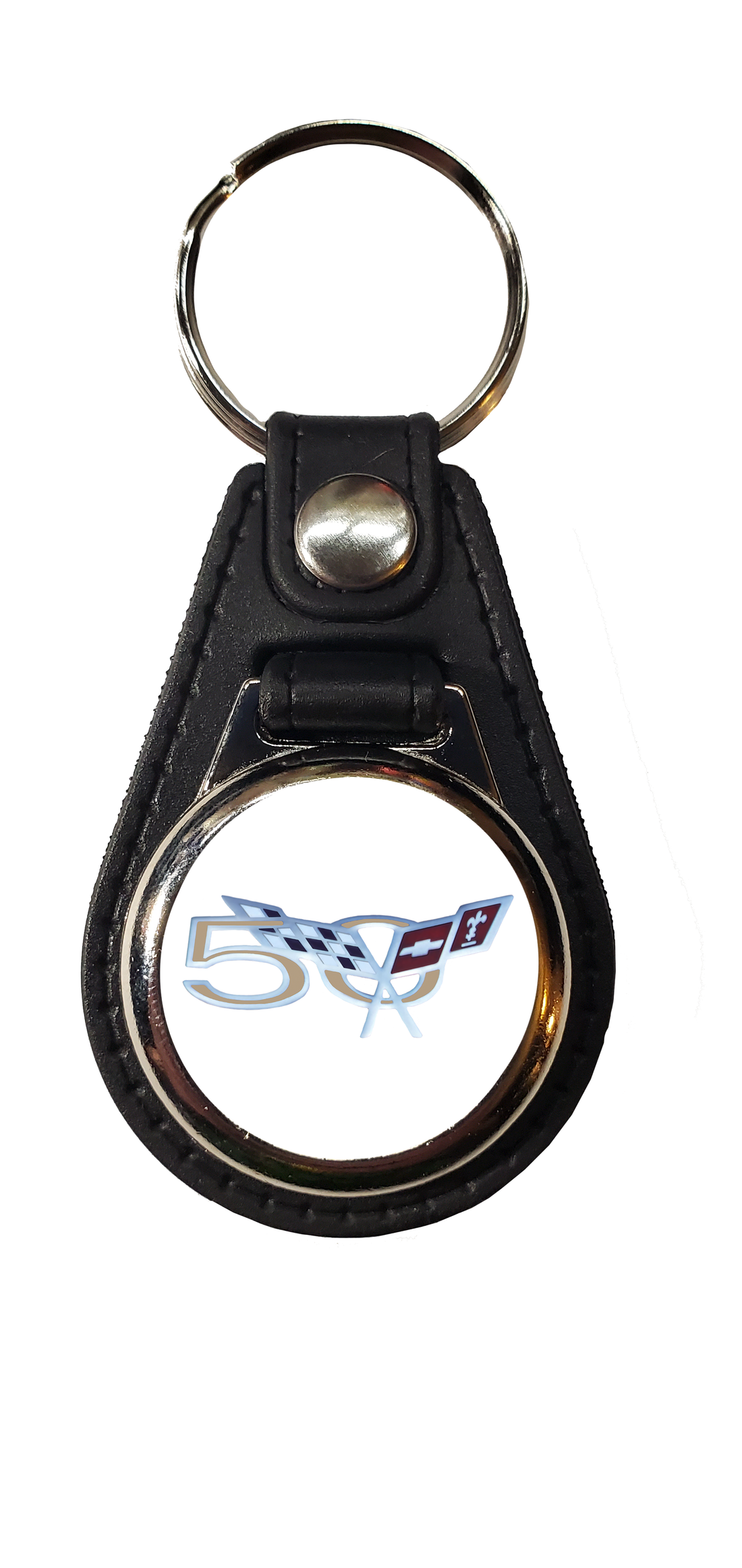 50th Anniversary  Corvette logo keychain!